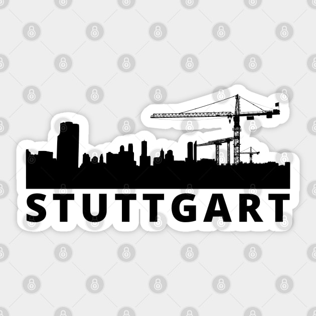 Stuttgart Skyline | Germany Sticker by Merch4Days